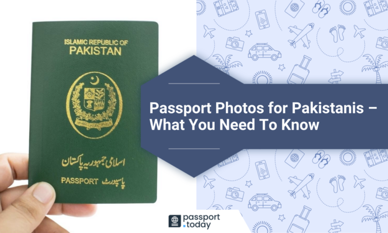 a pakistani passport with a text saying passport photos for pakistanis what you need to know